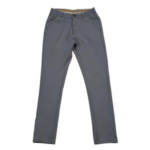 Zed Berry Grey Slim Fit Chinos Trousers Minimalist Business Casual Mens Size 28